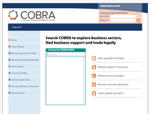 Tablet Screenshot of cobra.cobwebinfo.com