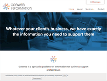 Tablet Screenshot of cobwebinfo.com